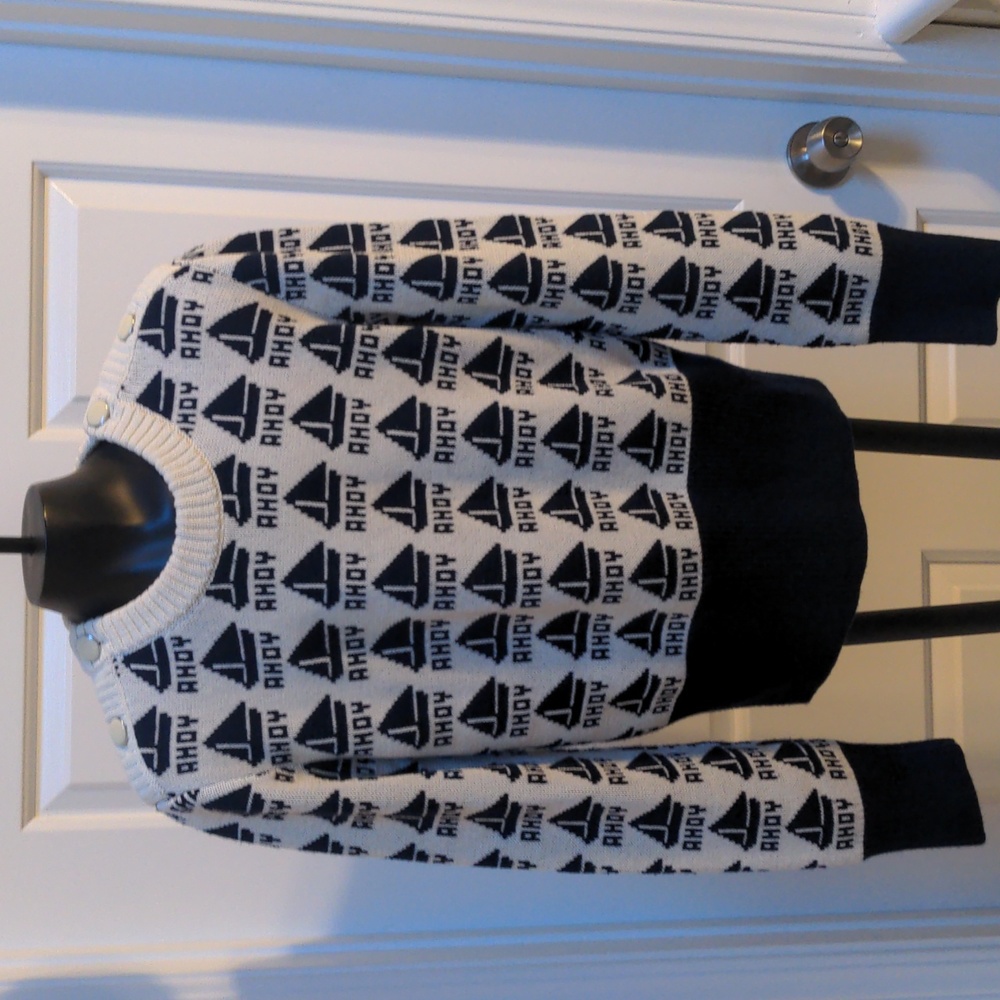 Tory Burch Designer Seaside Nautical Sweater